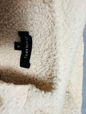 J. Lux Label Cream Sherpa Jacket - S